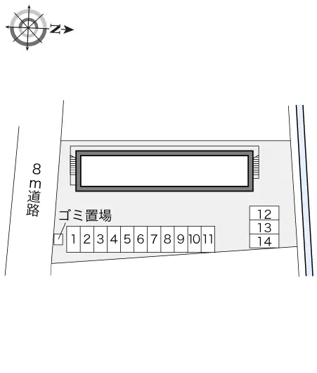 ★手数料０円★松戸市古ケ崎４丁目 月極駐車場